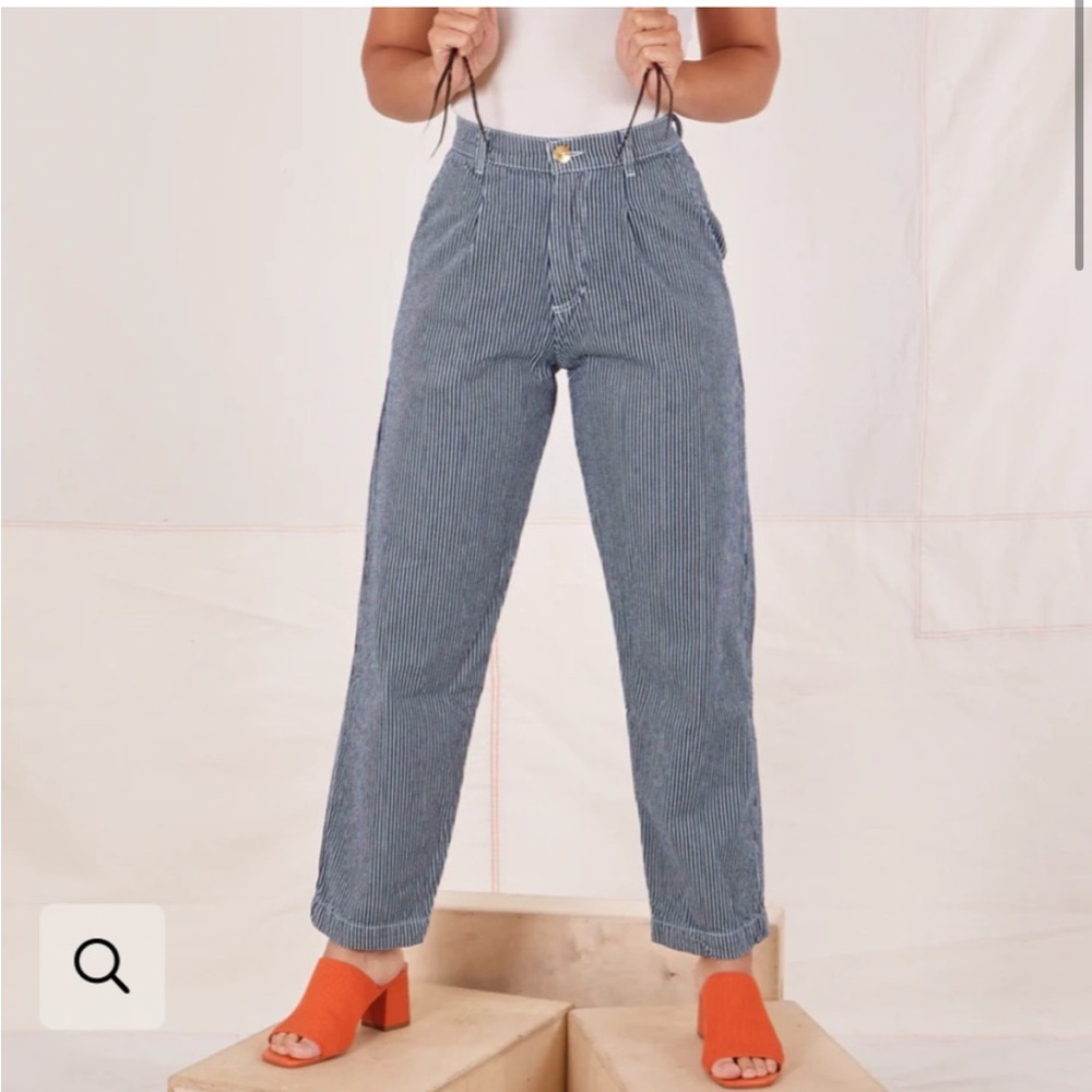 Big Bud Press Denim Trouser Jeans in Railroad
Stripe Size Small